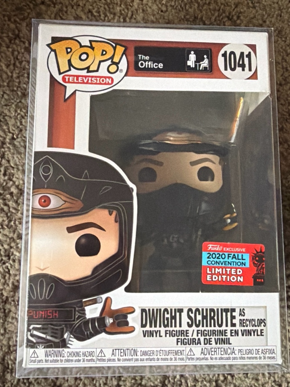 Funko Pop! Television Dwight Schrute Recyclops in Black and Red Helmet